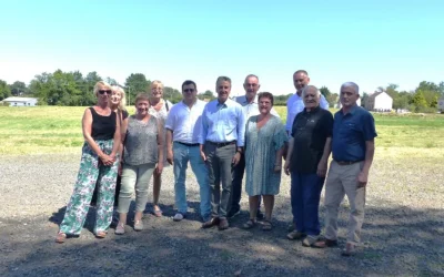 Le Sénateur Bernard DELCROS en visite à Champagnac 11 août 2023