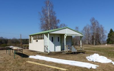 Restauration des chalets du camping